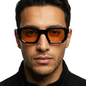 GENTI GLOSSY BLACK / ORANGE SLICE
