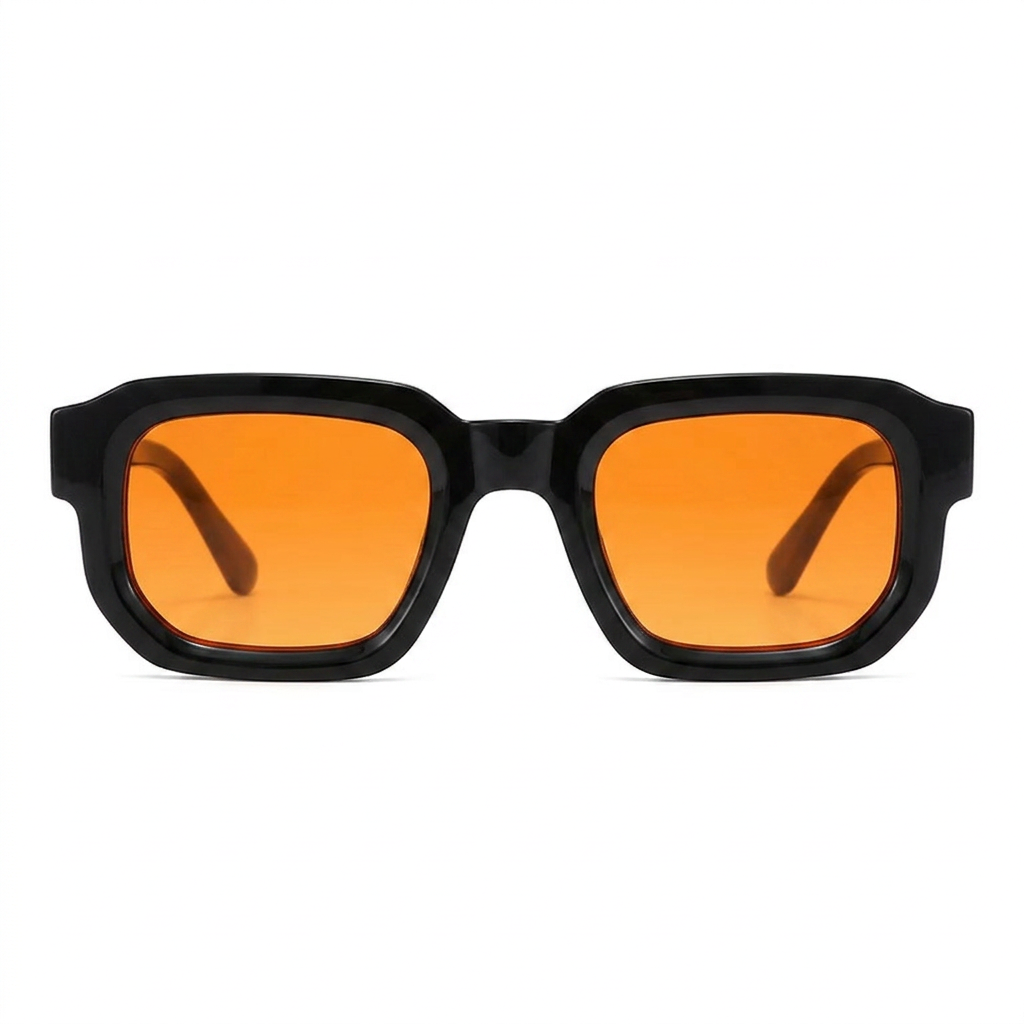 GENTI GLOSSY BLACK / ORANGE SLICE