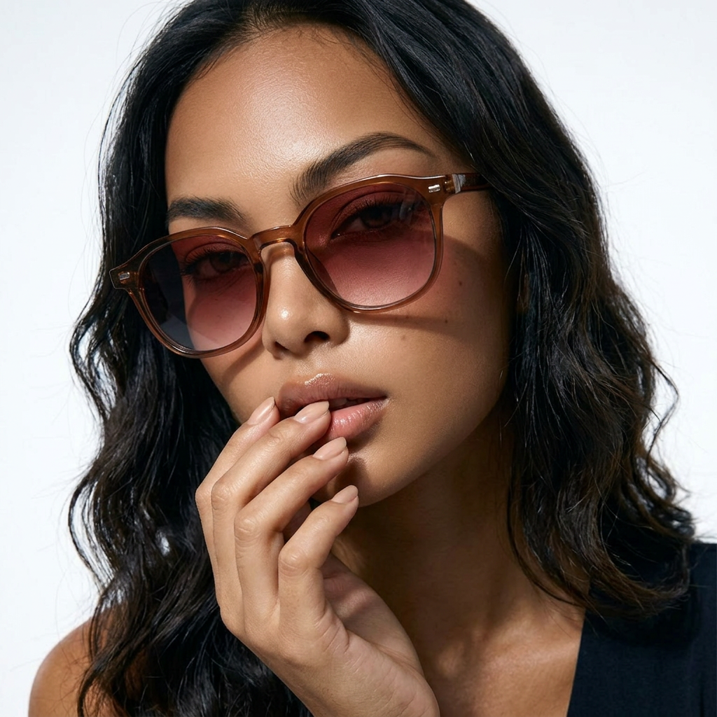 RETRO BROWN FRAME /  RED TEA